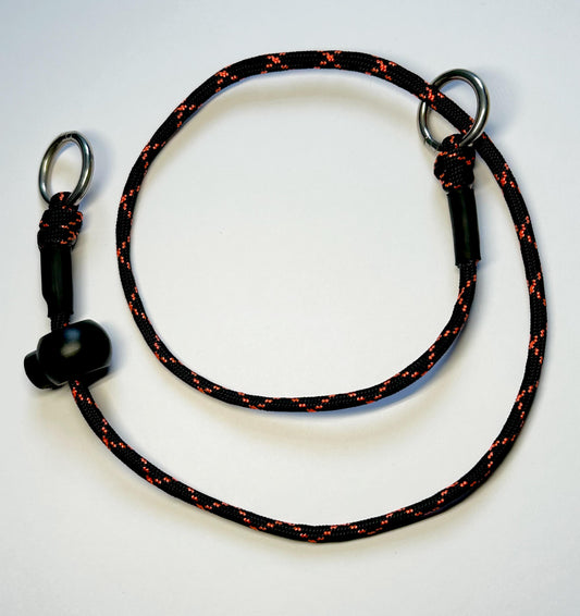 Red & Black Paracord 550 Grot Collar. Dominant Dog.