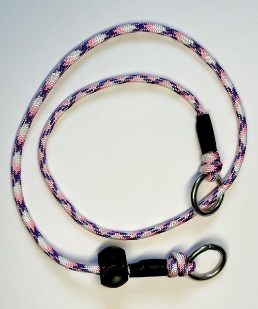 Pink & White Paracord 550 Grot Collar.