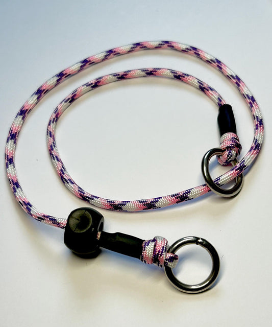 Pink & White Paracord 550 Grot Collar.